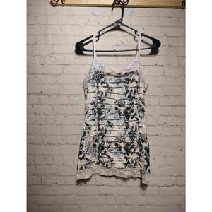 Maurices ruffle layered tank top/Cami size large